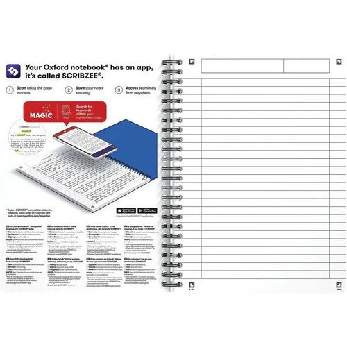 Office Wire-bound Notebook 148x210 180 Pages 90 g Lined Assorted - Oxford 12 Office Wire-bound Notebook 148x210 180 Pages 90 g Lined Assorted - Oxford - Image 12