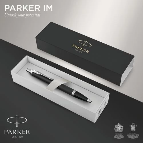 Parker® IM Essential Matt Black CT Premium Ballpoint Pen (blue) - Parker 7 Parker® IM Essential Matt Black CT Premium Ballpoint Pen (blue) - Parker - Image 7