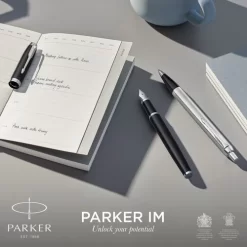 Parker® IM Essential Matt Black CT Premium Ballpoint Pen (blue) - Parker 17 Parker® IM Essential Matt Black CT Premium Ballpoint Pen (blue) - Parker -Avery Store AIG30775787
