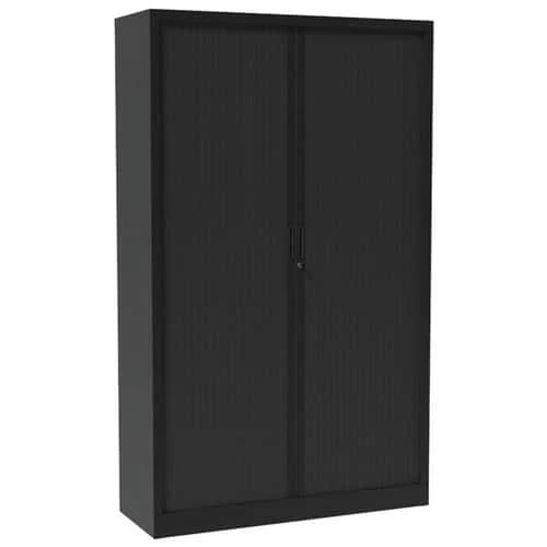 Tambour Door Cupboard - Without Top Working Surface - Anthracite 4 Tambour Door Cupboard - Without Top Working Surface - Anthracite - Image 4