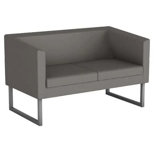 Punto Two-seater PVC Sofa For Reception Areas 1 Punto Two-seater PVC Sofa For Reception Areas