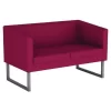 Punto Two-seater Fabric Sofa For Reception Areas