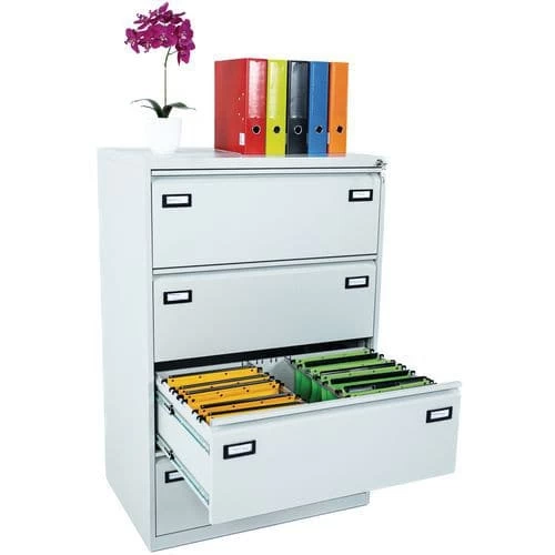 Filing Cabinet With Double-width Drawers - Manutan 7 Filing Cabinet With Double-width Drawers - Manutan - Image 7