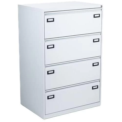 Filing Cabinet With Double-width Drawers - Manutan 4 Filing Cabinet With Double-width Drawers - Manutan - Image 4