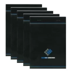 Oxford 001 Direction A5 Stapled Desk Pad - 200 Pages - 70 g - Small Squares - Pack Of 5