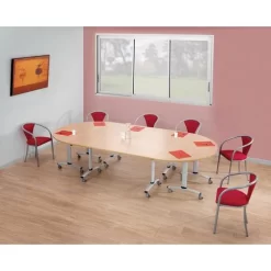 Folding Half-moon Conference Table -Avery Store AIG360283