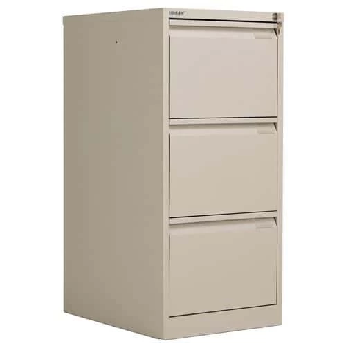 Bisley 3 Drawer Filing Cabinet With Flush Front 1 Bisley 3 Drawer Filing Cabinet With Flush Front