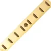 Flat Bookcase Strip - 1829 X 19mm - Polished Solid Brass