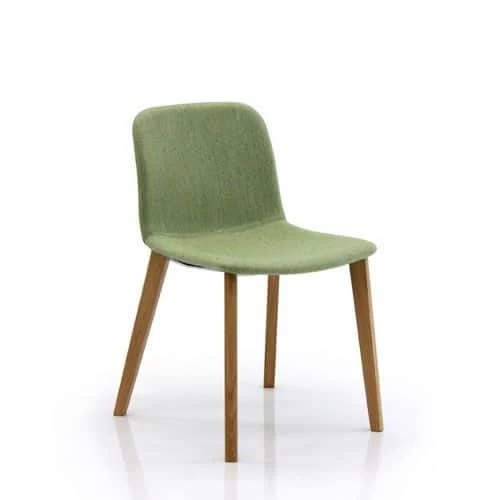 Reception Side Chair - 4 Wooden Legs - Verco Bethan 1 Reception Side Chair - 4 Wooden Legs - Verco Bethan