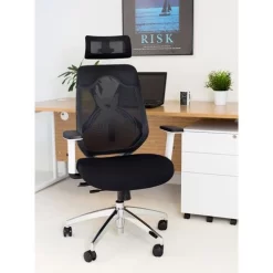 Celestial High Mesh Back Office Chair With Headrest -Avery Store AIG3614355