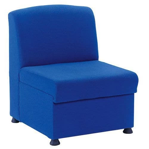 Modular Reception Chair - Soft Fabric Seat - Glacier 1 Modular Reception Chair - Soft Fabric Seat - Glacier