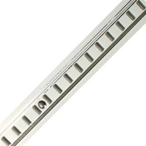 Raised Bookcase Strip - 1829 X 24mm - Satin Chrome Plated 1 Raised Bookcase Strip - 1829 X 24mm - Satin Chrome Plated