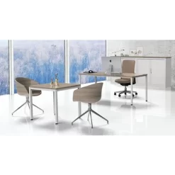 Combi-Classic Straight Desk - Grey - Fixed Base -Avery Store AIG3672246