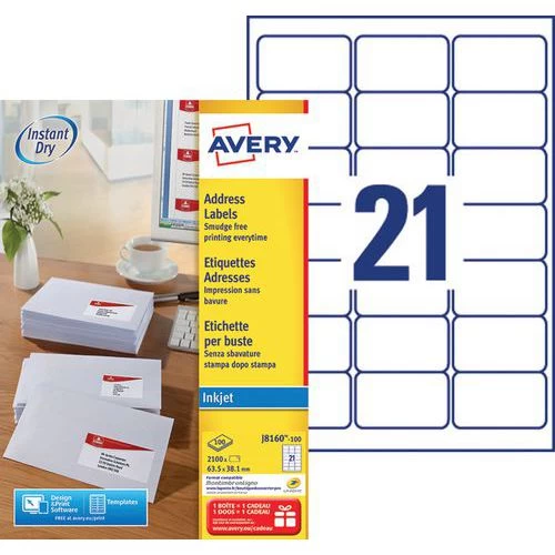 Avery White Address Label - Ink Jet Printing 3 Avery White Address Label - Ink Jet Printing - Image 3