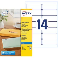 Avery Clear Address Label - Ink Jet Printing