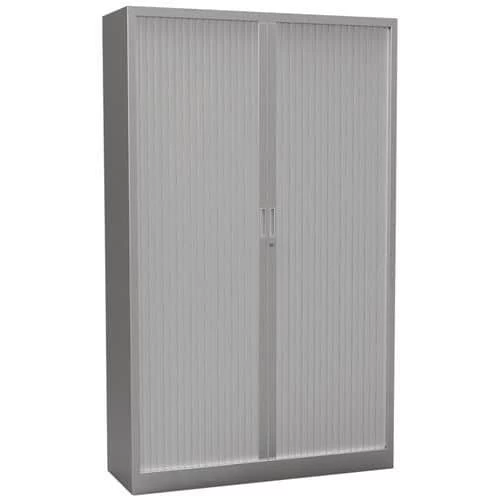 Premium One-colour Cabinet With Tambour Doors - Height 198 cm 2 Premium One-colour Cabinet With Tambour Doors - Height 198 cm - Image 2
