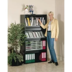 Modular And Stackable Cabinet - Sold Without Tambour Door 6 Modular And Stackable Cabinet - Sold Without Tambour Door -Avery Store AIG381525