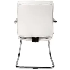 Reception Office Chairs - Faux Leather - Retro Cantilever Style