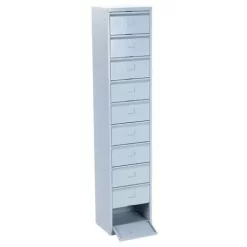 Cabinet With Flip-down Drawers - Ten Compartments - Manutan 21 Cabinet With Flip-down Drawers - Ten Compartments - Manutan -Avery Store AIG38233135