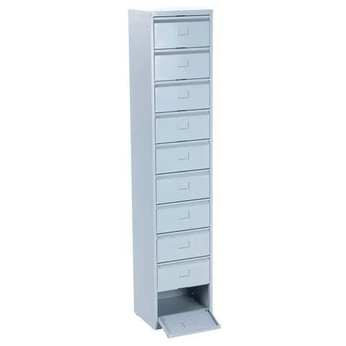 Cabinet With Flip-down Drawers - Ten Compartments - Manutan 9 Cabinet With Flip-down Drawers - Ten Compartments - Manutan - Image 9