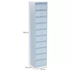 Cabinet With Flip-down Drawers - Ten Compartments - Manutan 25 Cabinet With Flip-down Drawers - Ten Compartments - Manutan -Avery Store AIG38233136