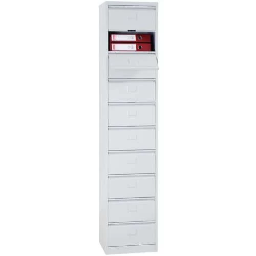 Cabinet With Flip-down Drawers - Ten Compartments - Manutan 10 Cabinet With Flip-down Drawers - Ten Compartments - Manutan - Image 10