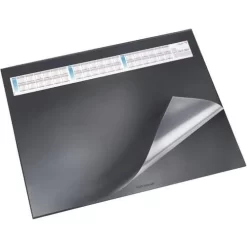Black Desk Blotter With Transparent Flap 40 X 53 cm