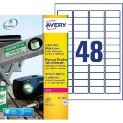 Avery Self-adhesive Ultra-resistant White Label - Laser Printing