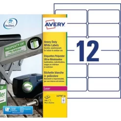 Avery Self-adhesive Ultra-resistant White Label - Laser Printing 7 Avery Self-adhesive Ultra-resistant White Label - Laser Printing -Avery Store AIG3861439