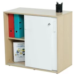 Misao Cabinet With Sliding Doors, Height 75 cm - Manutan 23 Misao Cabinet With Sliding Doors, Height 75 cm - Manutan -Avery Store AIG38810347