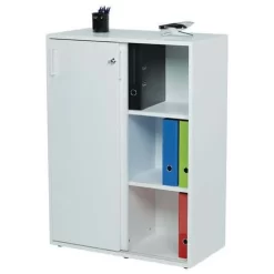 Misao Low Cabinet With Sliding Doors - Manutan -Avery Store AIG38810362