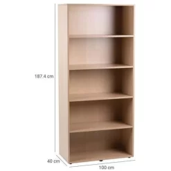 Misao 185-cm Tall Bookcase - Manutan -Avery Store AIG38810370