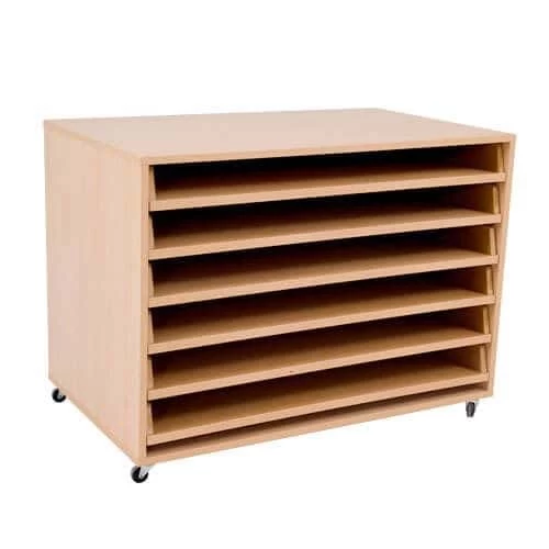 Mobile Paper Storage Unit (754h X 1020w) With 6 Pull Out Drawers 1 Mobile Paper Storage Unit (754h X 1020w) With 6 Pull Out Drawers