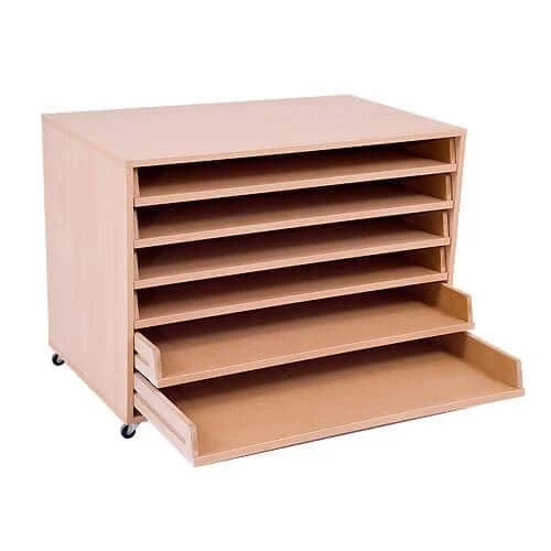 Mobile Paper Storage Unit (754h X 1020w) With 6 Pull Out Drawers 2 Mobile Paper Storage Unit (754h X 1020w) With 6 Pull Out Drawers - Image 2