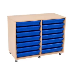 Mobile Melamine Storage Unit Complete With A3 Gratnells Trays 7 Mobile Melamine Storage Unit Complete With A3 Gratnells Trays -Avery Store AIG3881934