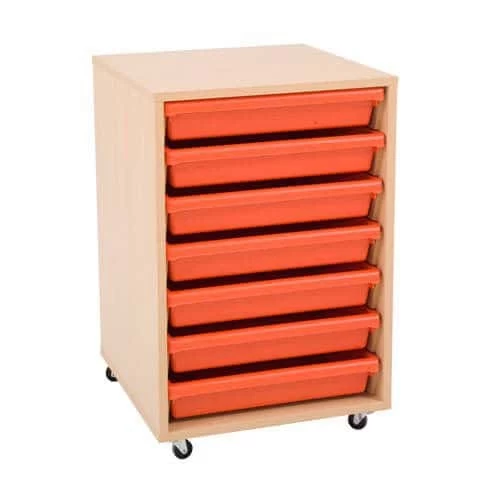 Mobile Melamine Storage Unit Complete With A3 Gratnells Trays 5 Mobile Melamine Storage Unit Complete With A3 Gratnells Trays - Image 5