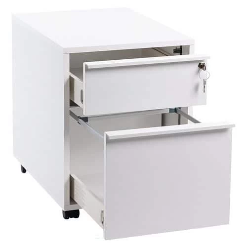Misao Mobile Cabinet With One Drawer + One Suspension File Drawer - Manutan 6 Misao Mobile Cabinet With One Drawer + One Suspension File Drawer - Manutan - Image 6
