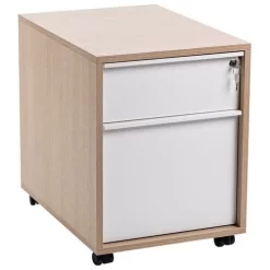 Misao Mobile Cabinet With One Drawer + One Suspension File Drawer - Manutan 24 Misao Mobile Cabinet With One Drawer + One Suspension File Drawer - Manutan -Avery Store AIG38940490