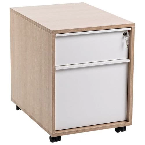 Misao Mobile Cabinet With One Drawer + One Suspension File Drawer - Manutan 7 Misao Mobile Cabinet With One Drawer + One Suspension File Drawer - Manutan - Image 7