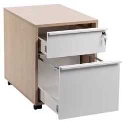Misao Mobile Cabinet With One Drawer + One Suspension File Drawer - Manutan 27 Misao Mobile Cabinet With One Drawer + One Suspension File Drawer - Manutan -Avery Store AIG38940492