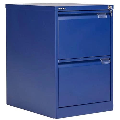 Bisley 2 Drawer Filing Cabinet With Flush Front 3 Bisley 2 Drawer Filing Cabinet With Flush Front - Image 3