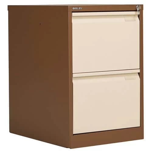 Bisley 2 Drawer Filing Cabinet With Flush Front 4 Bisley 2 Drawer Filing Cabinet With Flush Front - Image 4
