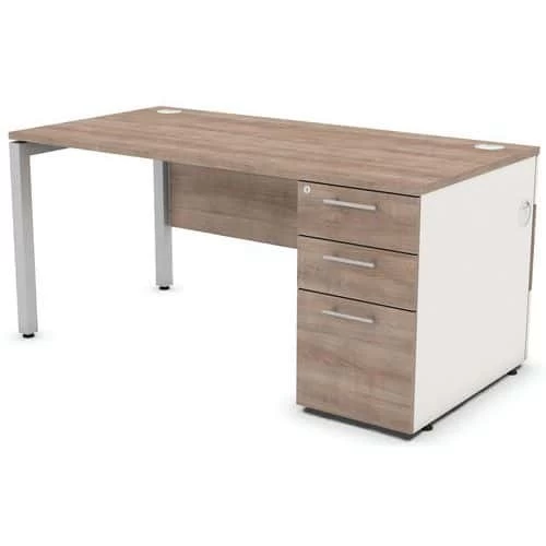 Duty Straight Pedestal Desk 2 Duty Straight Pedestal Desk - Image 2