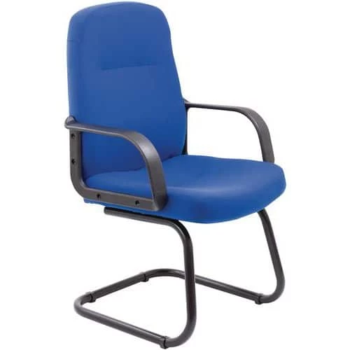 Visitor Office Chair - Cantilever Base & Fixed Armrests - Hubbard 1 Visitor Office Chair - Cantilever Base & Fixed Armrests - Hubbard