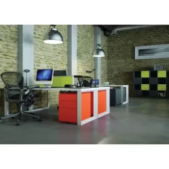 Low Mobile Metal Filing Cabinet - 2 Drawers - Bisley -Avery Store AIG4395072