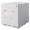 Low Mobile Metal Filing Cabinet - 3 Drawers - Bisley