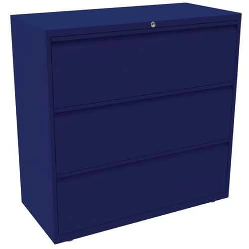 Bisley 3 Drawer Metal Side Filing Cabinet - 800-1000mm Wide - Office Storage 4 Bisley 3 Drawer Metal Side Filing Cabinet - 800-1000mm Wide - Office Storage - Image 4