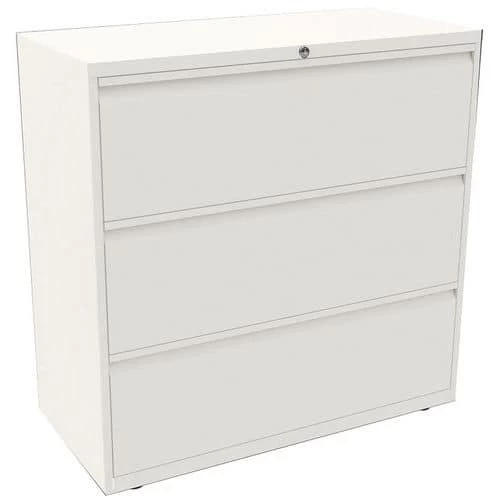 Bisley 3 Drawer Metal Side Filing Cabinet - 800-1000mm Wide - Office Storage 3 Bisley 3 Drawer Metal Side Filing Cabinet - 800-1000mm Wide - Office Storage - Image 3
