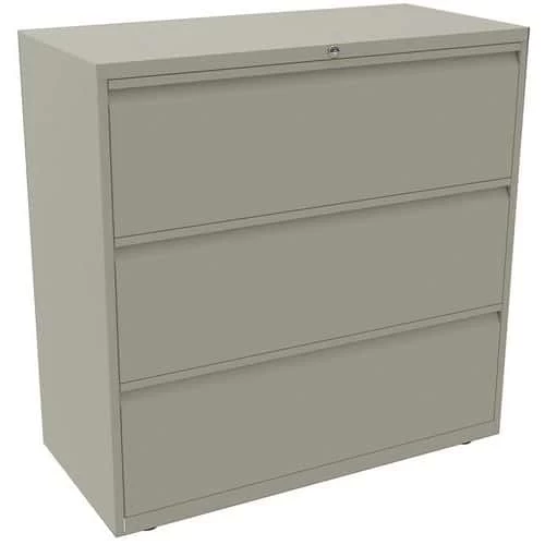Bisley 3 Drawer Metal Side Filing Cabinet - 800-1000mm Wide - Office Storage 1 Bisley 3 Drawer Metal Side Filing Cabinet - 800-1000mm Wide - Office Storage