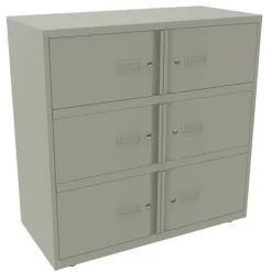 Office Staff Lockers - 6 Boxes - Personal Effects Storage - Bisley -Avery Store AIG4407027